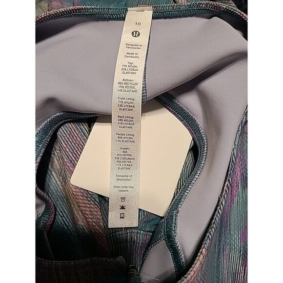 Lululemon Everlux Short-Lined Tennis Tank Dress 6" 'Pixel Diffuse Multi | 10 NWT - Picture 9 of 15